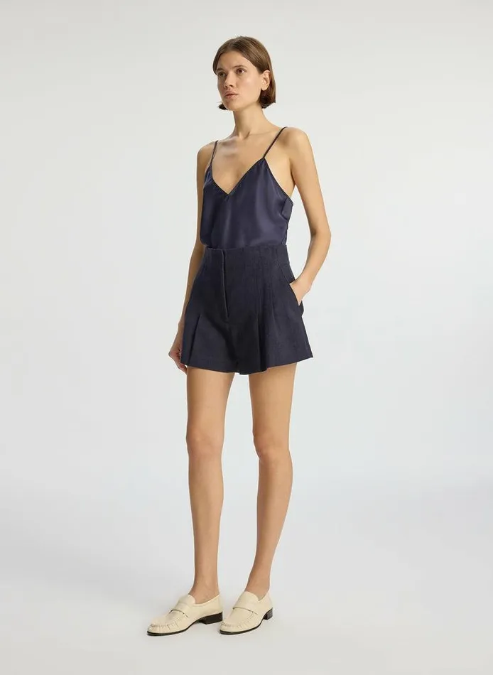 Tops Women ALC Kendra Satin Camisole Evening Blue Tops Women ALC Kendra Satin Camisole Evening Blue