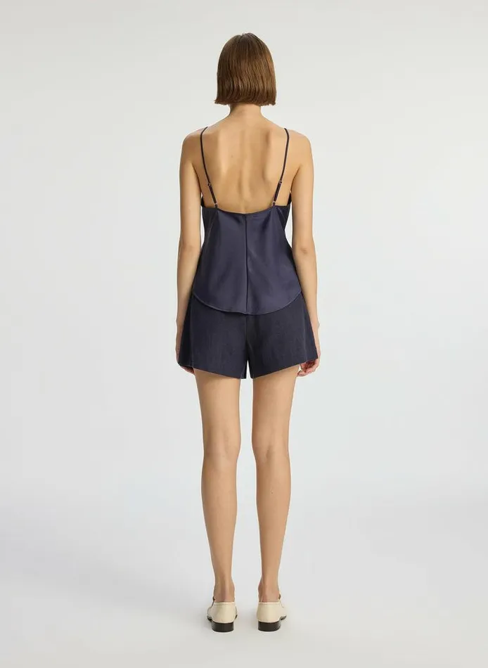 Tops Women ALC Kendra Satin Camisole Evening Blue Tops Women ALC Kendra Satin Camisole Evening Blue