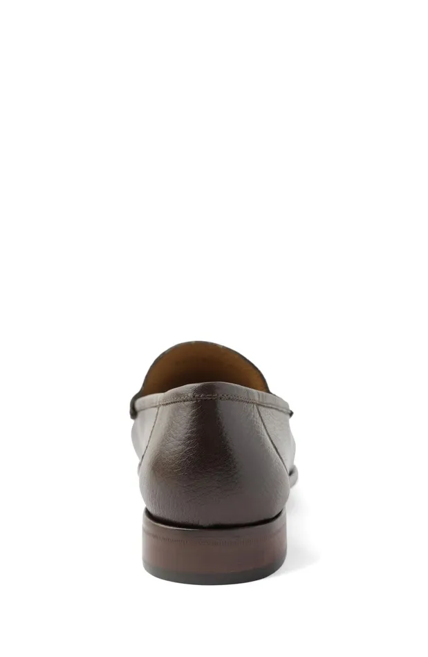 Trieste Classic Leather Moccasin 8211 Dark Brown Cervo Men Bruno Magli Loafers and Slipons