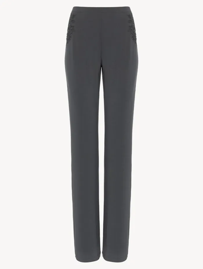 Trousers In Charcoal Grey Sleepwear La Perla Pajamas