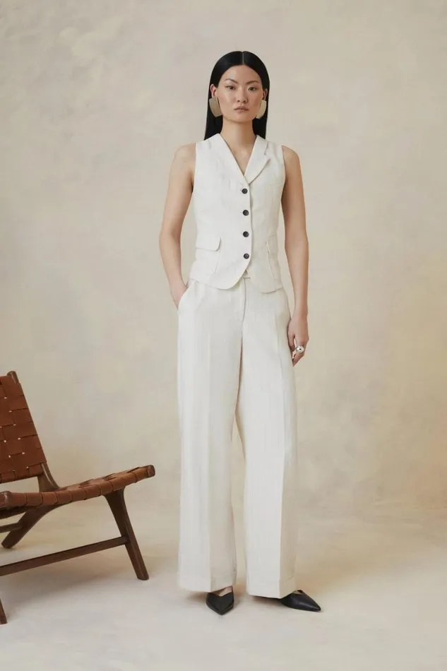 Trousers Women Karen Millen Petite The Founder Striped Mid Rise Straight Leg Trousers Stripe Trousers Women Karen Millen Petite The Founder Striped Mid Rise Straight Leg Trousers Stripe