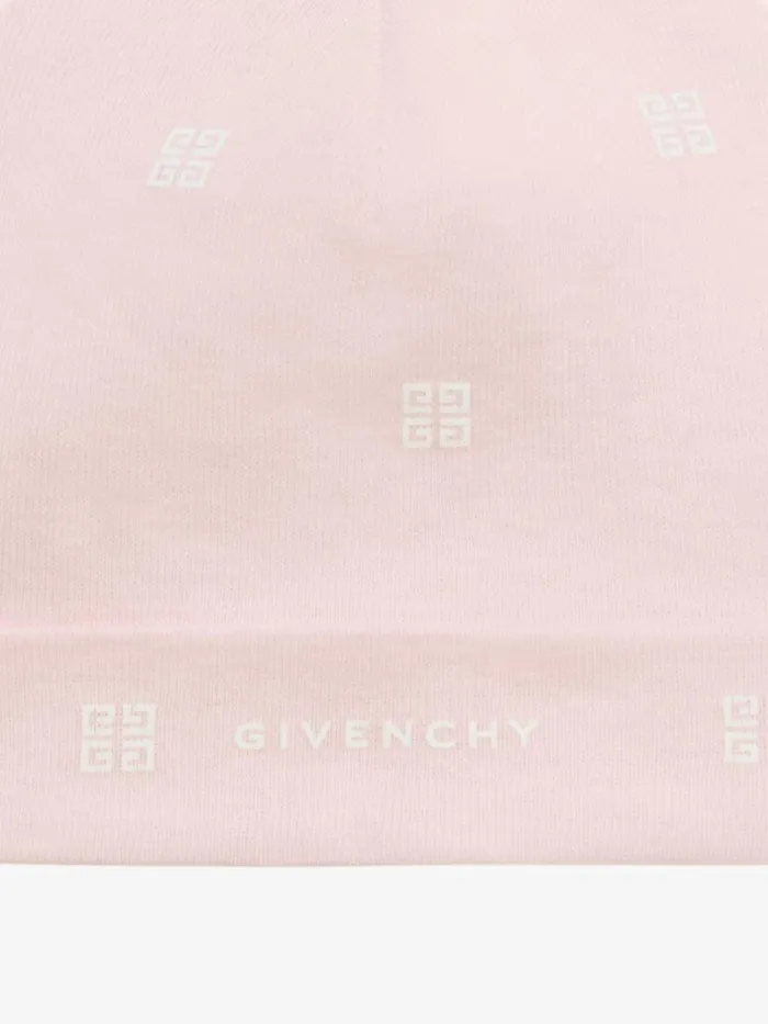Two Beanies In Knit Gift Set Whitepink Kids Givenchy