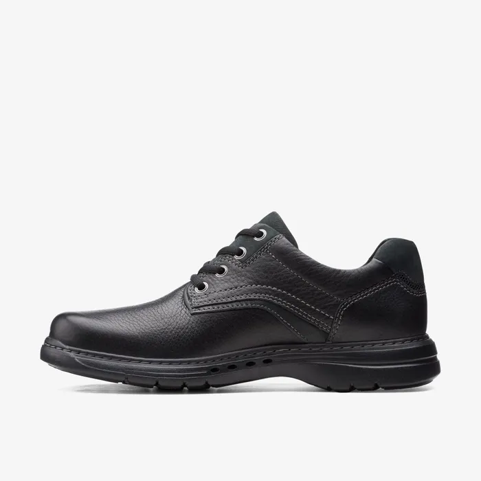 Un Brawley Pace Black Leather Men Clarks Casual Dress Shoes