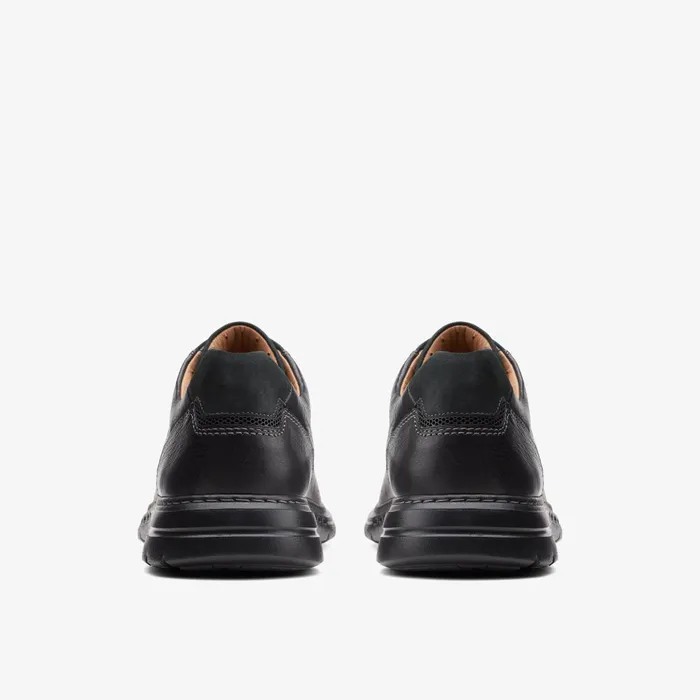 Un Brawley Pace Black Leather Men Clarks Casual Dress Shoes