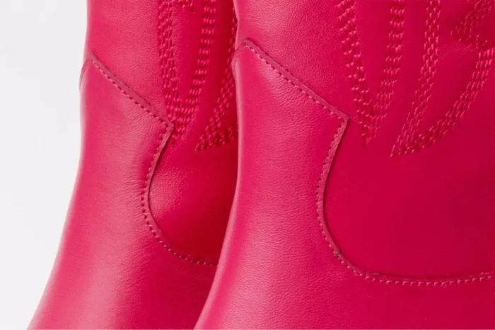 Vinci Leather Boots and Booties The Togg Pink Leather Cowboy Boot 8211 Women