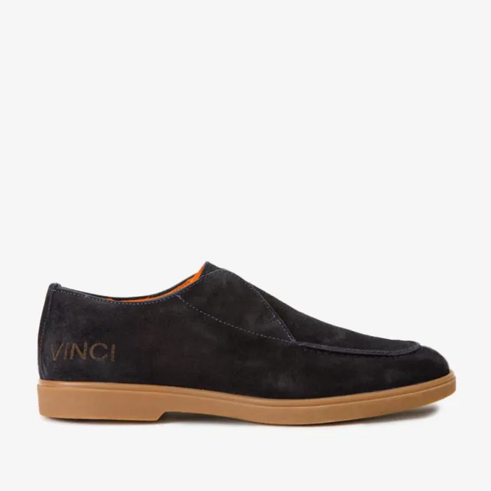 Vinci Leather Dress Shoes The Beykoz Navy Blue Chukka Loafer Shoe 8211 Men