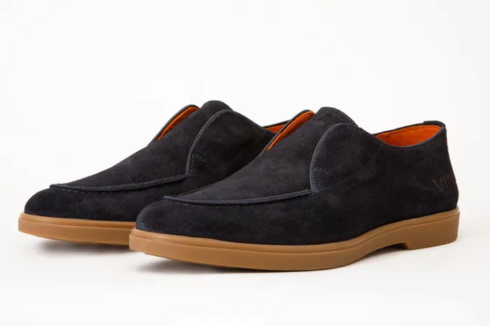 Vinci Leather Dress Shoes The Beykoz Navy Blue Chukka Loafer Shoe 8211 Men