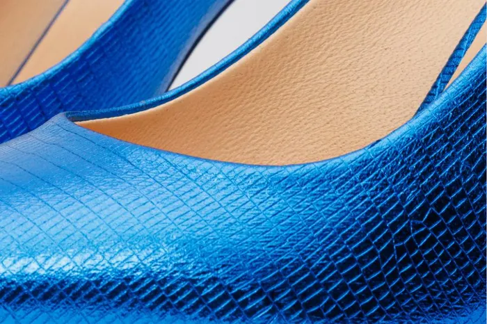 Vinci Leather Heels The Maple Sax Blue Leather Pump Fuchsia Sole Shoe 8211 Women