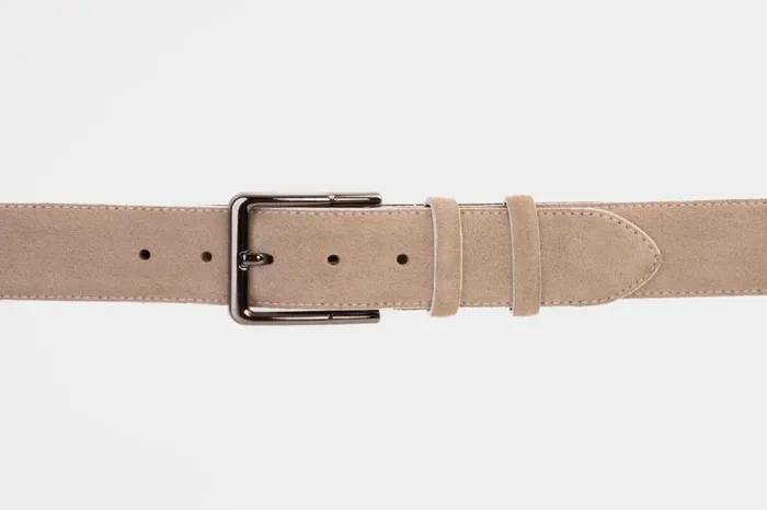 Vinci Leather Leather Belts The Bari Beige Leather Belt 8211 Men