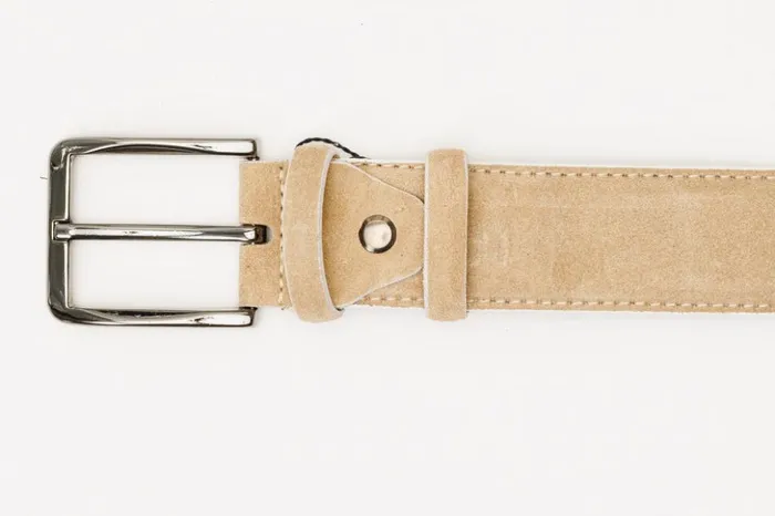 Vinci Leather Leather Belts The Bari Beige Leather Belt 8211 Men