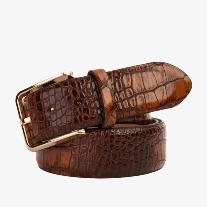 Vinci Leather Leather Belts The Monaco Brown Leather Belt 8211 Men