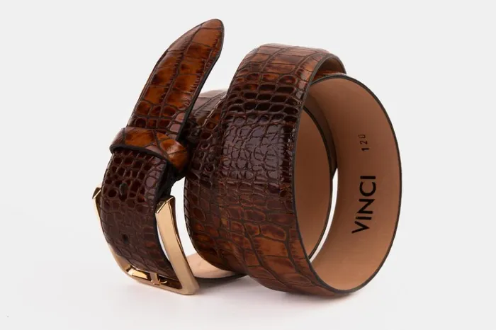 Vinci Leather Leather Belts The Monaco Brown Leather Belt 8211 Men