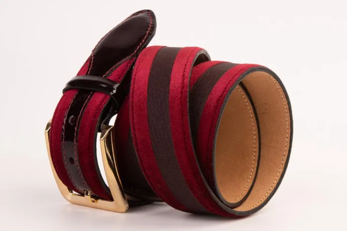 Vinci Leather Leather Belts The Pontalto Burgundy Leather Belt 8211 Men