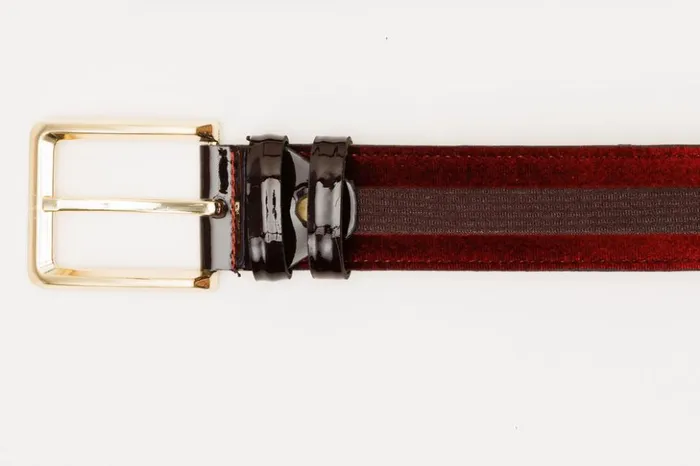 Vinci Leather Leather Belts The Pontalto Burgundy Leather Belt 8211 Men