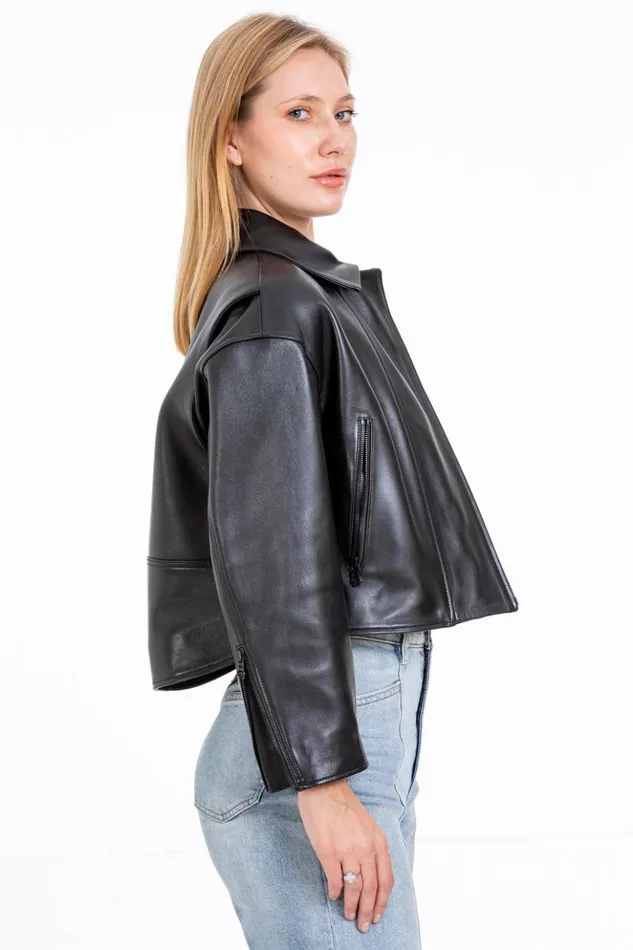 Vinci Leather Leather Jackets The Dennistoun Leather BlackJacket 8211 Women