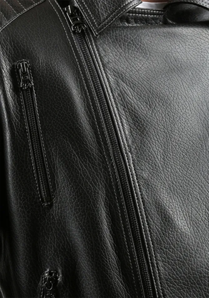 Vinci Leather Leather Jackets The Fossett Black Leather Jacket 8211 Men