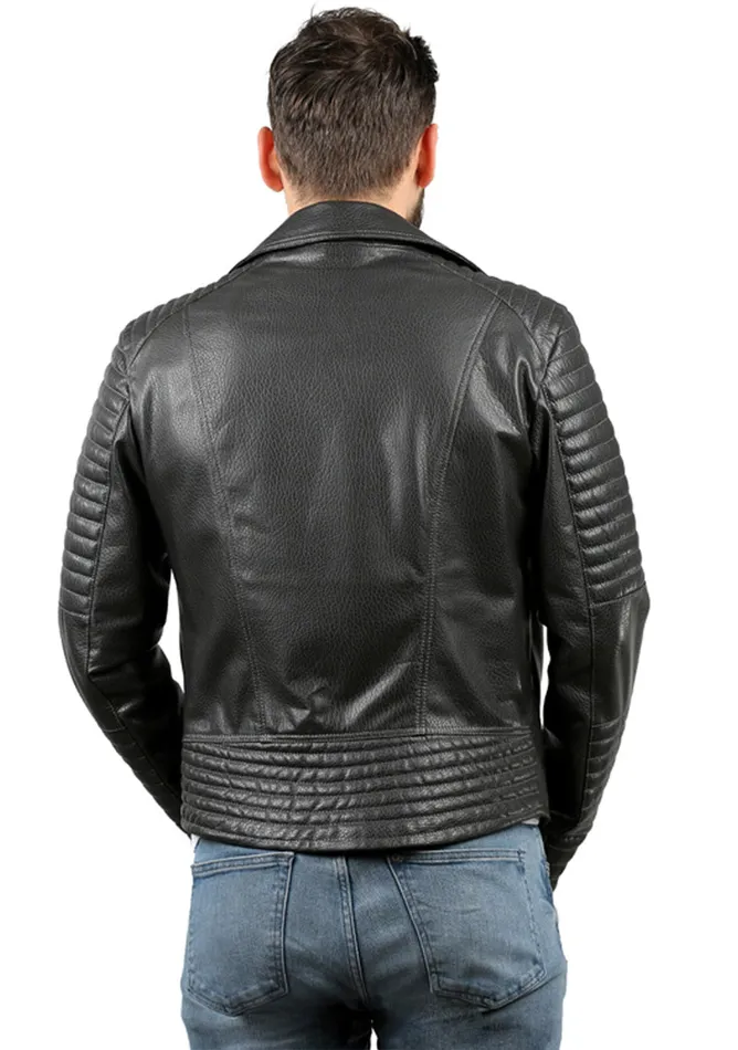 Vinci Leather Leather Jackets The Fossett Black Leather Jacket 8211 Men