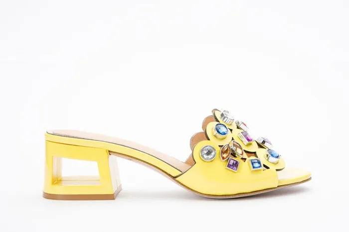 Vinci Leather Sandals The Capadica Yellow Leather Block Heel Sandal 8211 Women Vinci Leather Sandals The Capadica Yellow Leather Block Heel Sandal 8211 Women