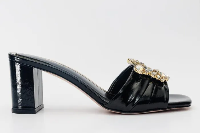 Vinci Leather Sandals The Micro Black Leather Sandal 8211 Women