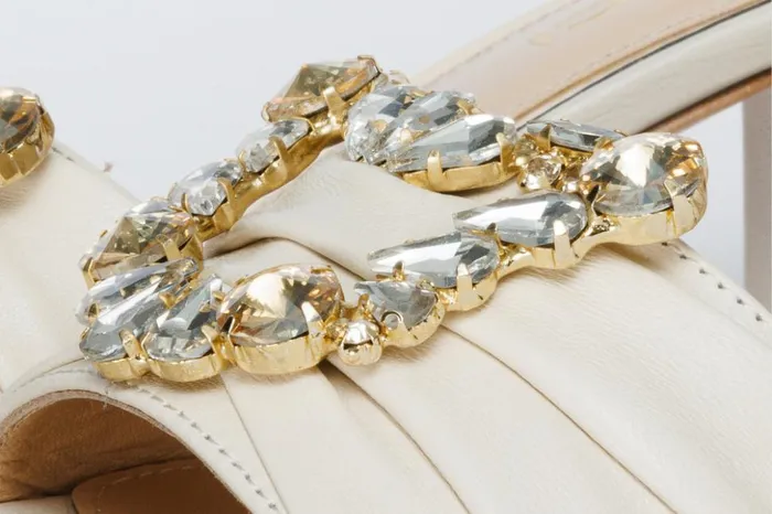 Vinci Leather Sandals The Micro Cream Leather Sandal 8211 Women