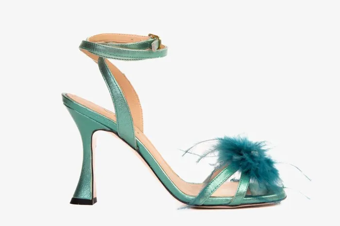Vinci Leather Sandals The Siena Turquoise Leather Ankle Strap Plumed Sandal 8211 Women Vinci Leather Sandals The Siena Turquoise Leather Ankle Strap Plumed Sandal 8211 Women