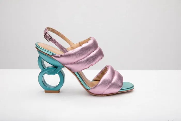 Vinci Leather Sandals The Zambra Lilac Puffer Leather Sandal 8211 Women