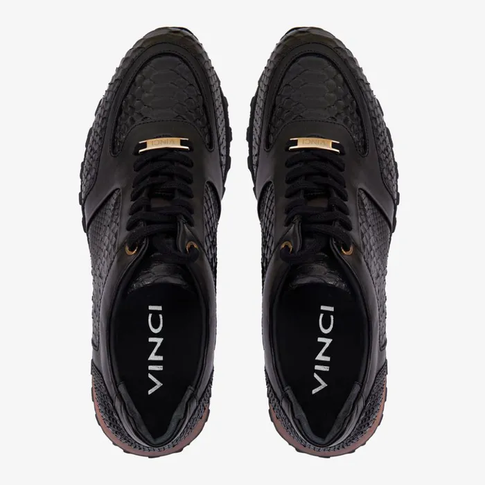 Vinci Leather Sneakers The Boss Pyth Snk Skin Black Sneaker 8211 Men