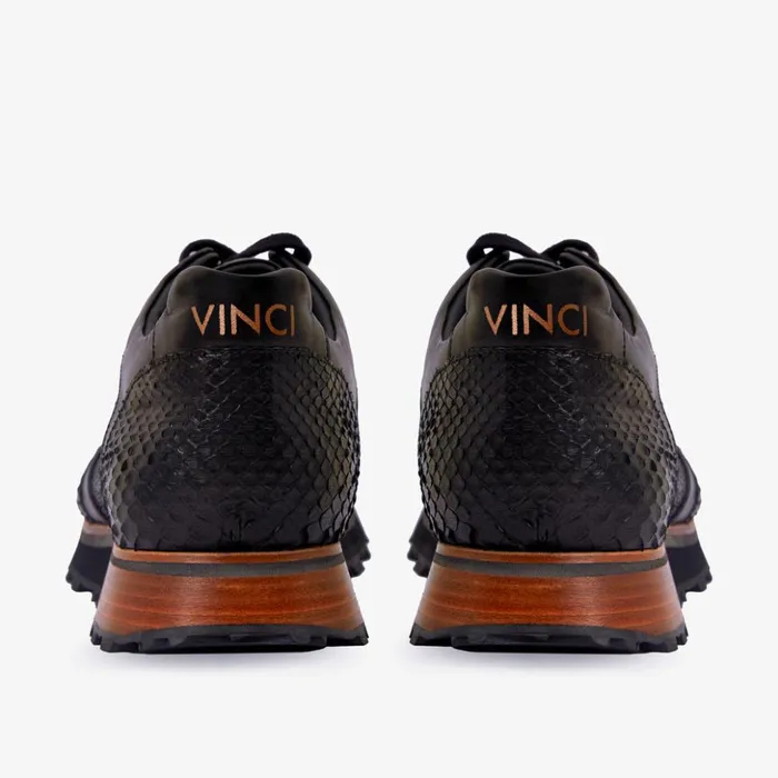 Vinci Leather Sneakers The Boss Pyth Snk Skin Black Sneaker 8211 Men