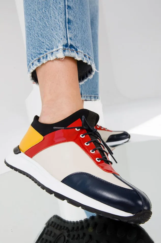 Vinci Leather Sneakers The Crapo Multicolor Leather Sneaker 8211 Women