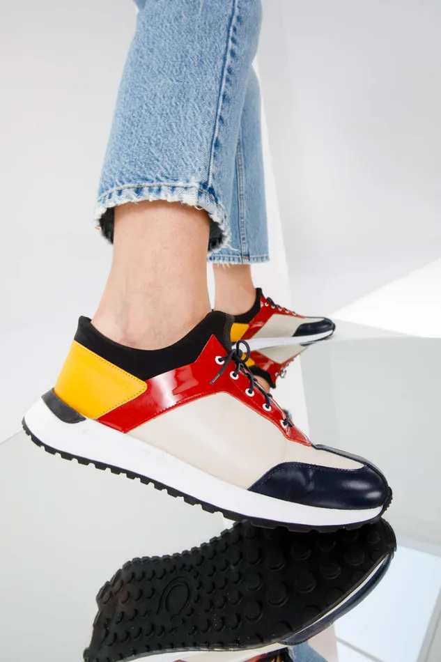 Vinci Leather Sneakers The Crapo Multicolor Leather Sneaker 8211 Women