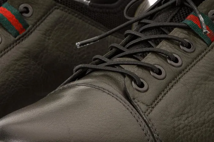 Vinci Leather Sneakers The Hoxton Green Leather Sneaker 8211 Men