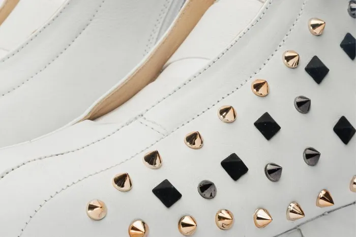Vinci Leather Sneakers The Infanta HighTop White Spike Leather Sneaker Limited Edition 8211 Men