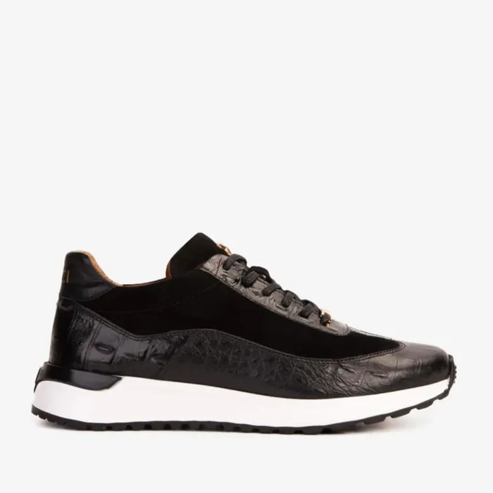 Vinci Leather Sneakers The Savamala Black Leather Sneaker 8211 Men