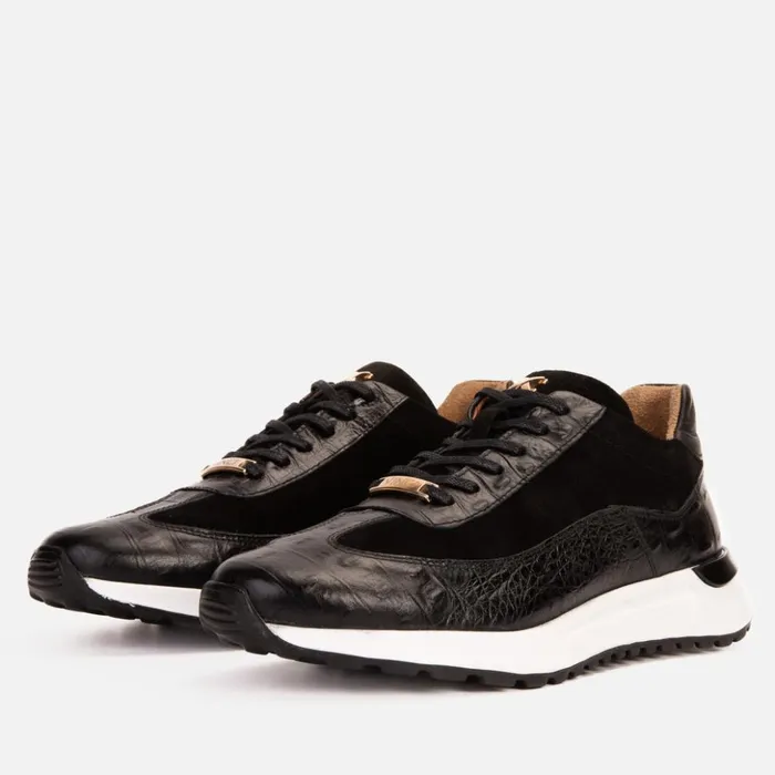 Vinci Leather Sneakers The Savamala Black Leather Sneaker 8211 Men