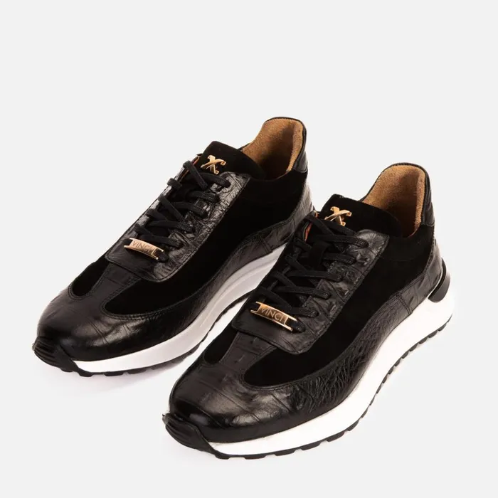 Vinci Leather Sneakers The Savamala Black Leather Sneaker 8211 Men