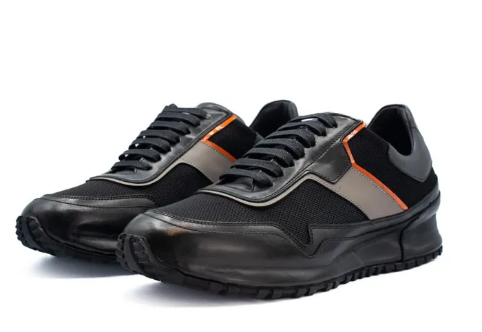 Vinci Leather Sneakers The Tach Black Leather Sneaker 8211 Men