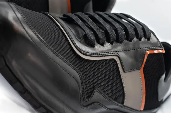 Vinci Leather Sneakers The Tach Black Leather Sneaker 8211 Men