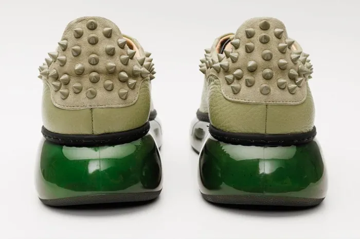 Vinci Leather Sneakers The Venezia Green Leather Sneaker 8211 Women