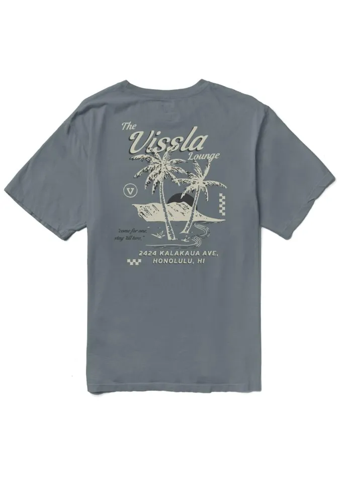 Vissla Lounge Premium Pkt Tee Graphite Men Vissla Tees