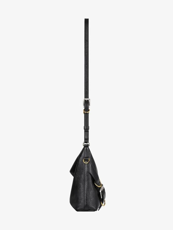 Voyou Crossbody Bag In Leather Black Women Givenchy Crossbody Bags