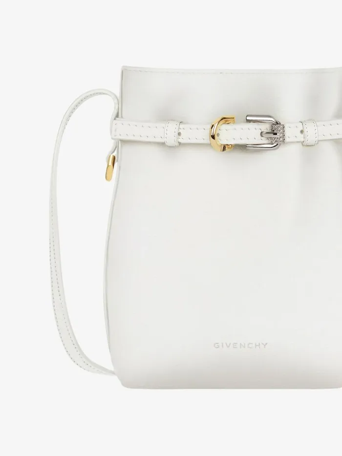 Voyou Phone Pouch In Leather Ivory Women Givenchy Micro Bags