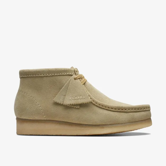 Wallabee Boot Maple Suede Women Clarks Boots and Booties