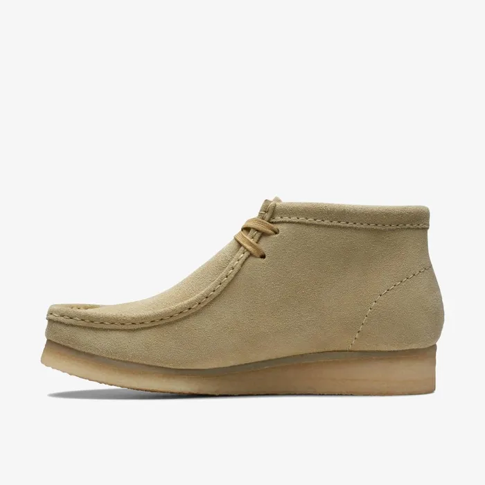 Wallabee Boot Maple Suede Women Clarks Boots and Booties