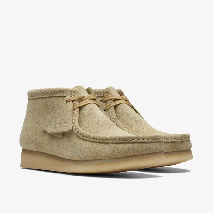 Wallabee Boot Maple Suede Women Clarks Boots and Booties