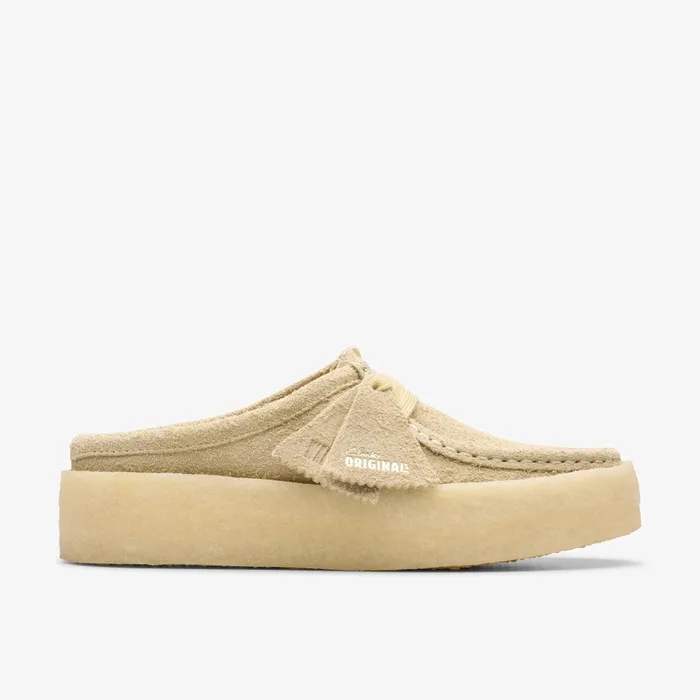 Wallabee Cup Lo Light Maple Women Clarks Clogs and Mules