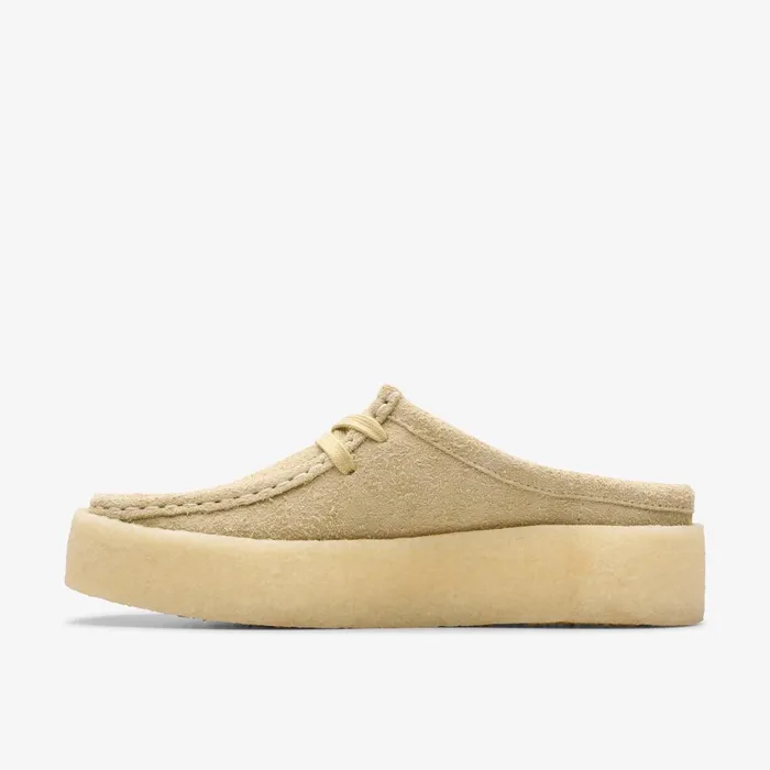 Wallabee Cup Lo Light Maple Women Clarks Clogs and Mules