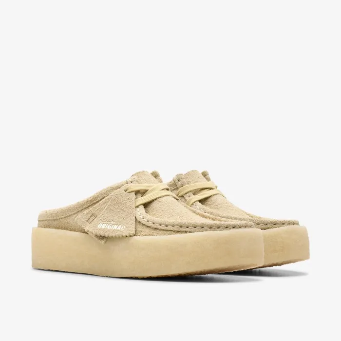 Wallabee Cup Lo Light Maple Women Clarks Clogs and Mules