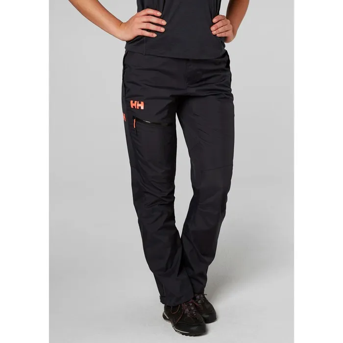 Waterproof Pants Women Helly Hansen W VANIR LUSTER PANT 990 Black