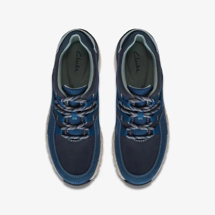 Wave Range Blue Combination Women Clarks Sneakers
