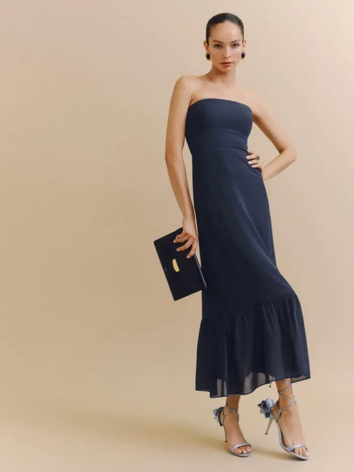 Weddings The Reformation Arta Dress Navy